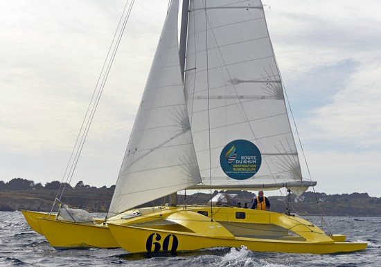 Loic PEYRON à bord du trimaran "Happy" DSC 9288 web